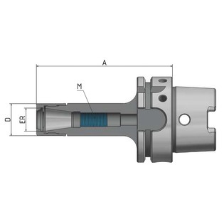 Mandrin à pince hsk hawk eye "mini" pour pinces er